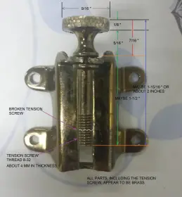 Speedway 4-Hole Strainer Tension Screw