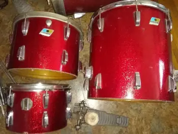 Ludwig Red Sparkle Bass Drum